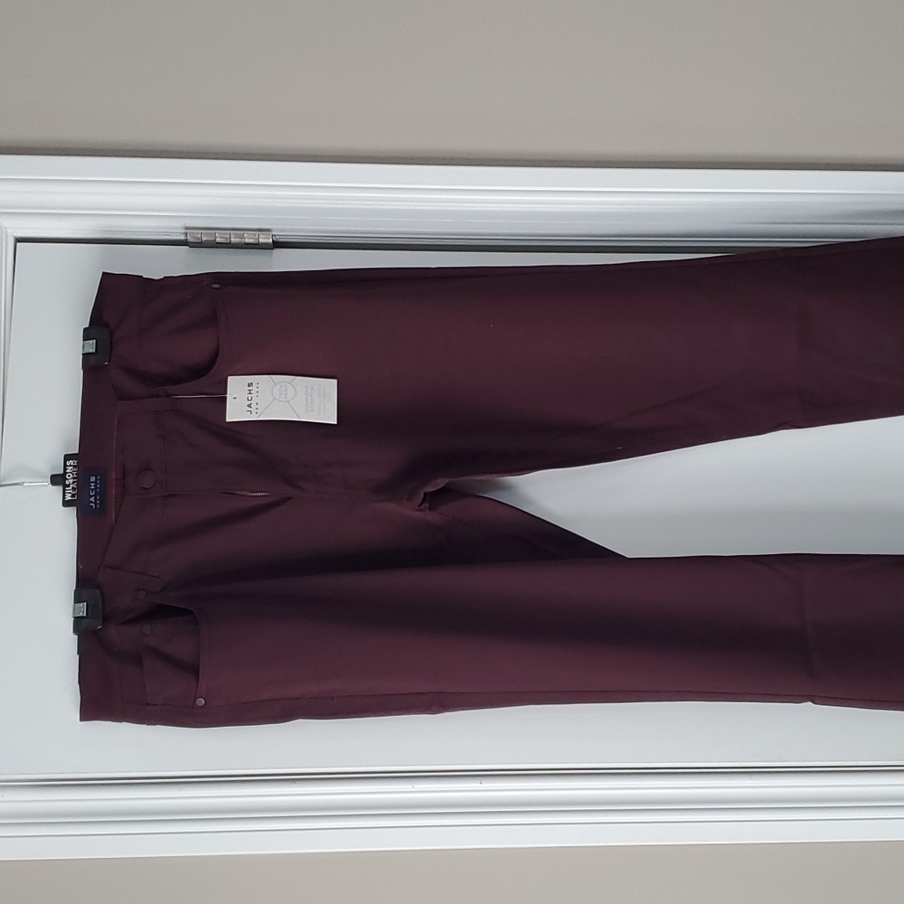 Jachs New York Tech Pant - Burgundy